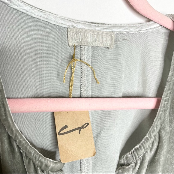 NWT CP Shades Sol V Neck Blouse in Jade Silver - Picture 7 of 8